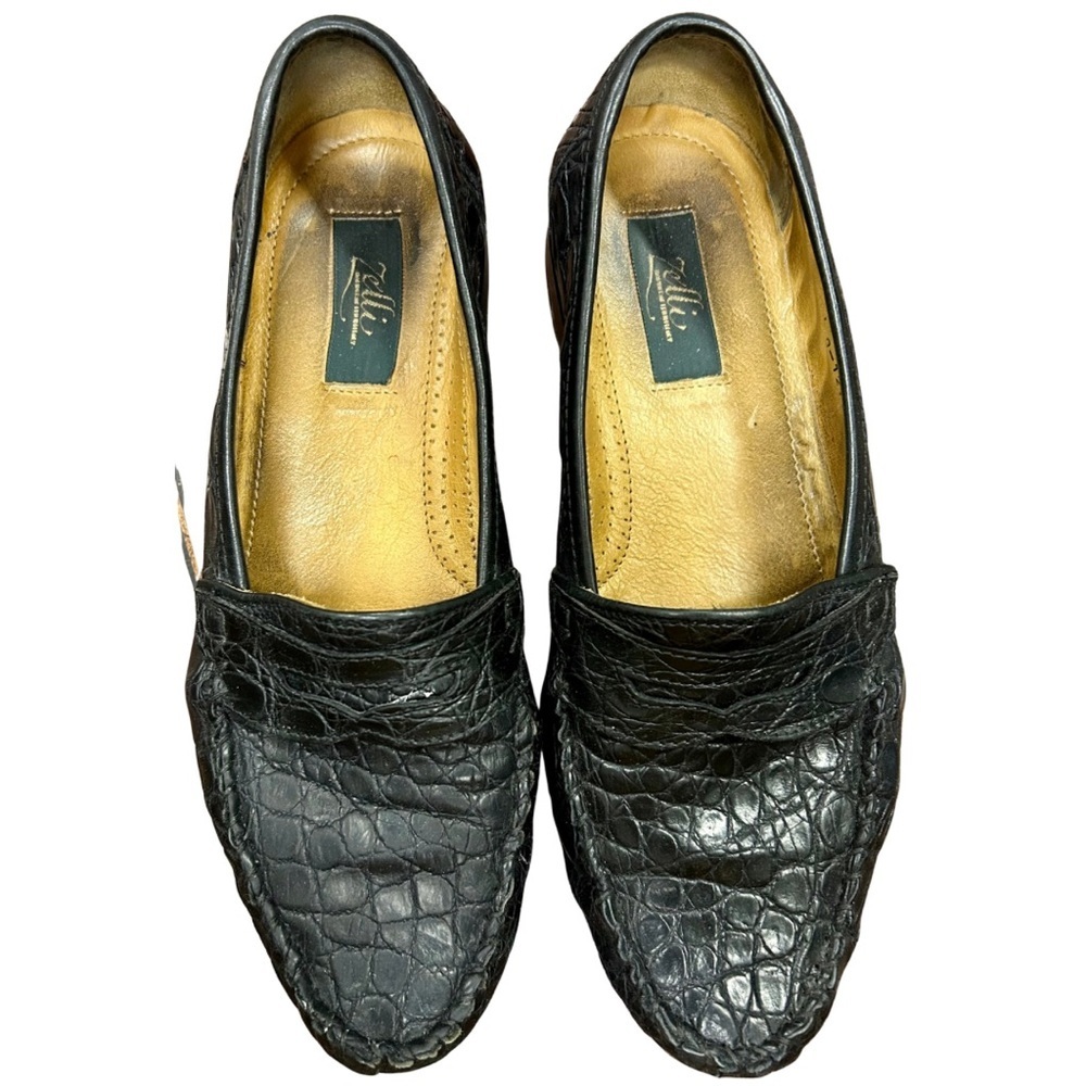 Zelli Genuine Crocodile Loafers | Handcrafted in Italy | Size 10 M